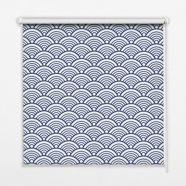 Rolgordijn voor het raam Halve cirkel