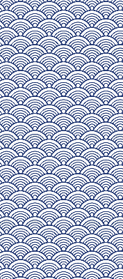 Rolgordijn voor het raam Halve cirkel