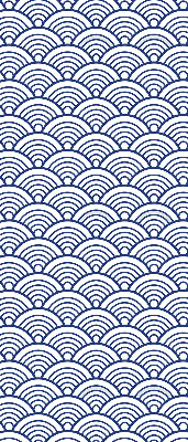 Rolgordijn voor het raam Halve cirkel