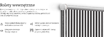 Rolgordijn verduisterend Zwart-witte strepen