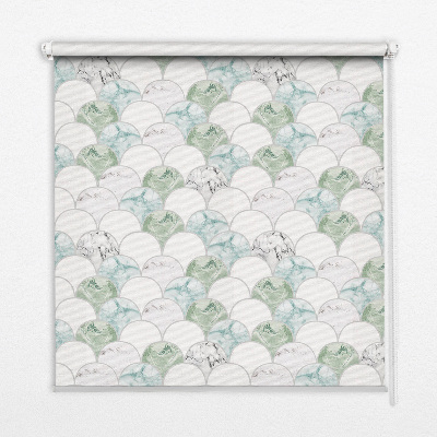 Rolgordijn verduisterend Halve cirkel