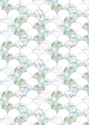 Rolgordijn verduisterend Halve cirkel