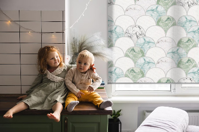 Rolgordijn verduisterend Halve cirkel