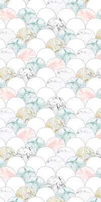 Rolgordijn voor het raam Kleurrijke schubben