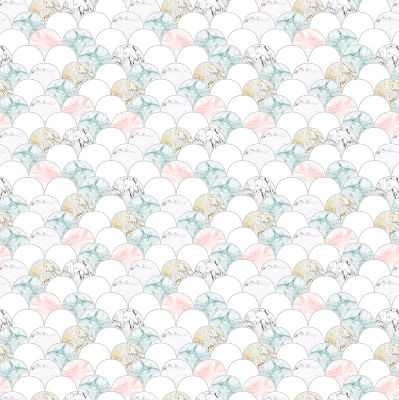 Rolgordijn voor het raam Kleurrijke schubben