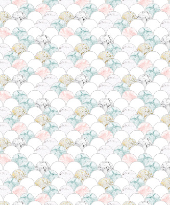 Rolgordijn voor het raam Kleurrijke schubben