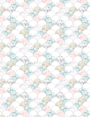 Rolgordijn voor het raam Kleurrijke schubben