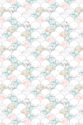 Rolgordijn voor het raam Kleurrijke schubben