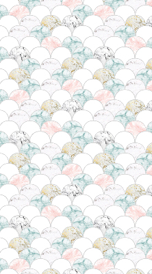 Rolgordijn voor het raam Kleurrijke schubben