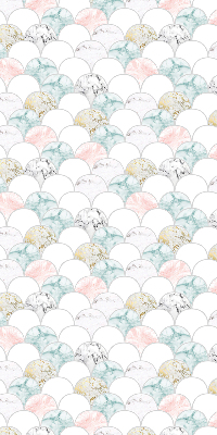 Rolgordijn voor het raam Kleurrijke schubben