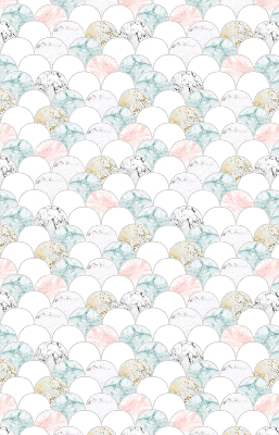 Rolgordijn voor het raam Kleurrijke schubben