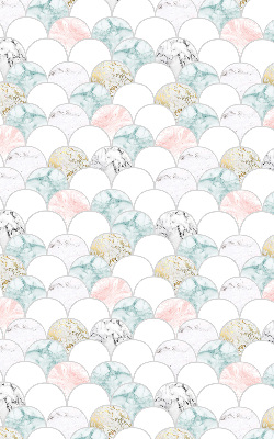 Rolgordijn voor het raam Kleurrijke schubben