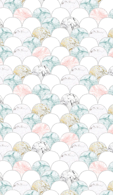 Rolgordijn voor het raam Kleurrijke schubben