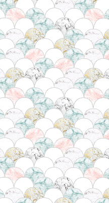 Rolgordijn voor het raam Kleurrijke schubben