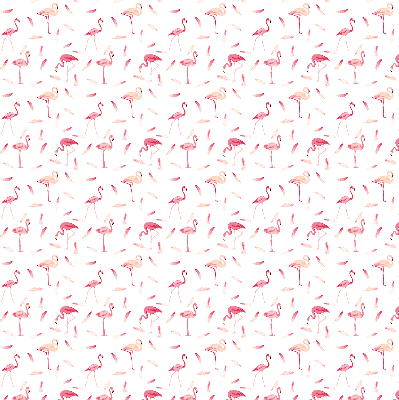 Rolgordijn voor het raam Flamingo's en hun veren