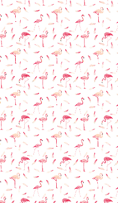 Rolgordijn voor het raam Flamingo's en hun veren