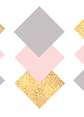 Rolgordijn voor het raam Overlappende vierkanten