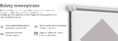 Rolgordijn voor het raam Overlappende vierkanten