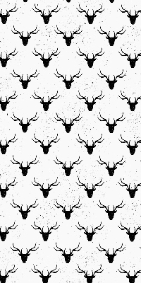 Rolgordijn verduisterend Zwarte hertenkoppen