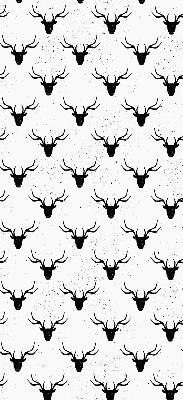 Rolgordijn verduisterend Zwarte hertenkoppen