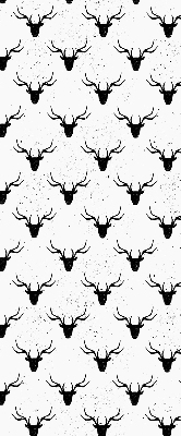 Rolgordijn verduisterend Zwarte hertenkoppen