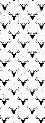 Rolgordijn verduisterend Zwarte hertenkoppen