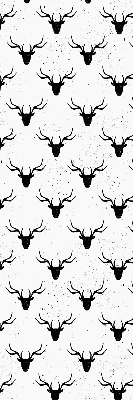 Rolgordijn verduisterend Zwarte hertenkoppen