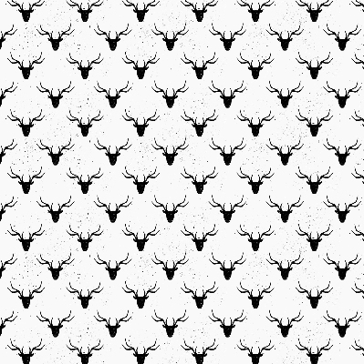 Rolgordijn verduisterend Zwarte hertenkoppen