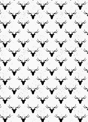 Rolgordijn verduisterend Zwarte hertenkoppen