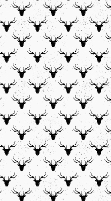 Rolgordijn verduisterend Zwarte hertenkoppen