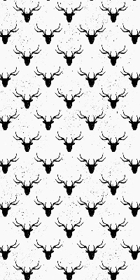 Rolgordijn verduisterend Zwarte hertenkoppen