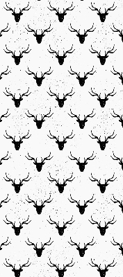 Rolgordijn verduisterend Zwarte hertenkoppen