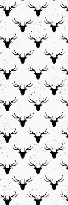 Rolgordijn verduisterend Zwarte hertenkoppen