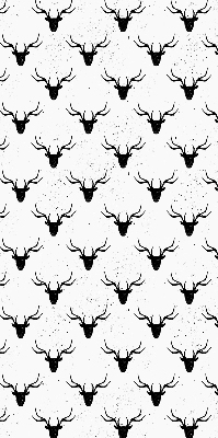 Rolgordijn verduisterend Zwarte hertenkoppen