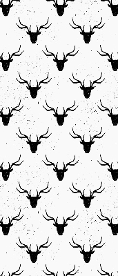 Rolgordijn verduisterend Zwarte hertenkoppen