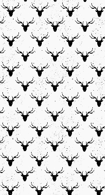 Rolgordijn verduisterend Zwarte hertenkoppen