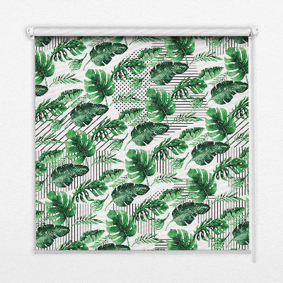Rolgordijn verduisterend Tropische bladeren