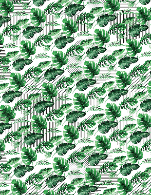 Rolgordijn verduisterend Tropische bladeren