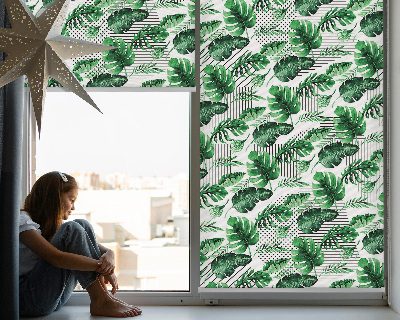 Rolgordijn verduisterend Tropische bladeren