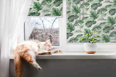 Rolgordijn verduisterend Tropische bladeren