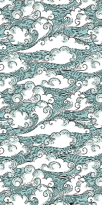 Rolgordijn voor het raam Wolken en wind