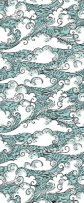 Rolgordijn voor het raam Wolken en wind