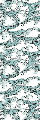 Rolgordijn voor het raam Wolken en wind