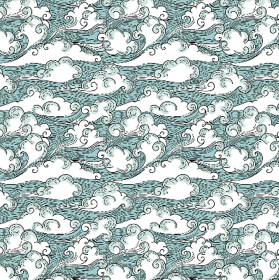 Rolgordijn voor het raam Wolken en wind