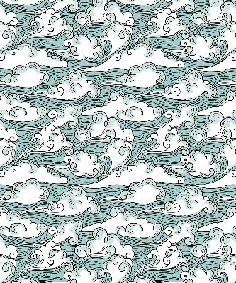 Rolgordijn voor het raam Wolken en wind