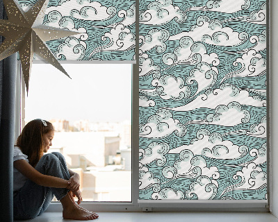 Rolgordijn voor het raam Wolken en wind