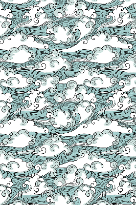 Rolgordijn voor het raam Wolken en wind