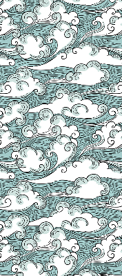 Rolgordijn voor het raam Wolken en wind