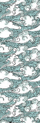 Rolgordijn voor het raam Wolken en wind