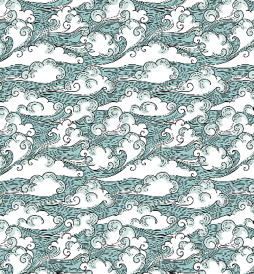 Rolgordijn voor het raam Wolken en wind